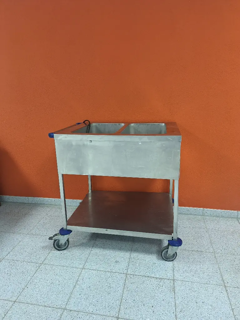 Wagen Wasserbad Speisenwärmer 2x GN 1/1
